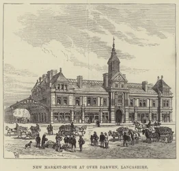 Neues Markthaus in Over Darwen, Lancashire